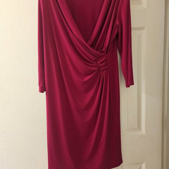 Spense Dresses & Skirts - Spence dress stretchy pink wrap special occasion Event dress 14